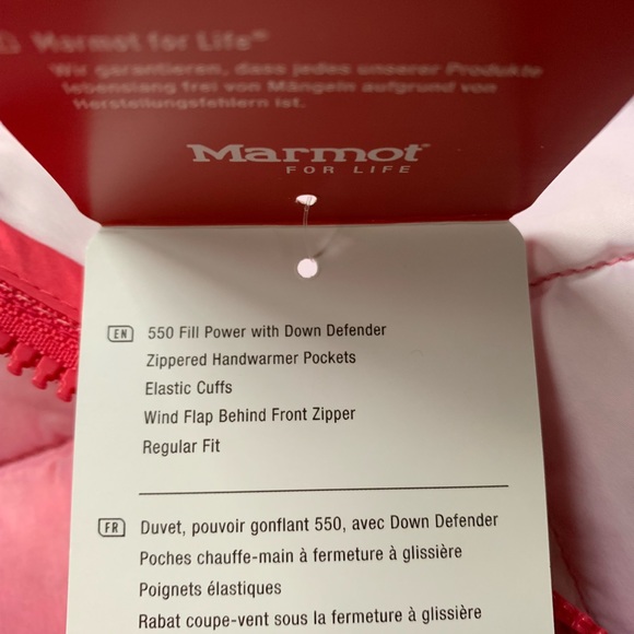 Girls marmot down jacket 550 down fill size L - Picture 6 of 6